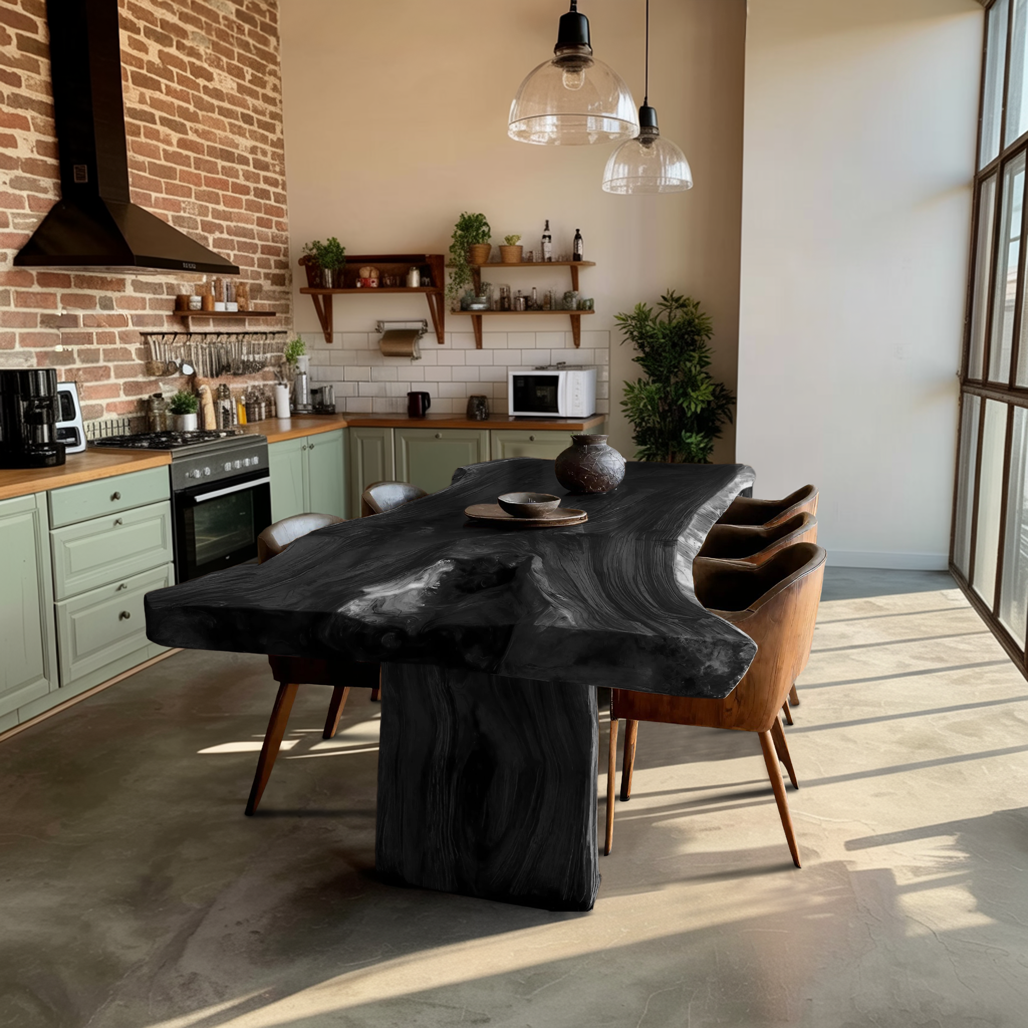 Modern Dining Table Perfect For Family Meals And Entertainment