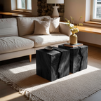 Handcrafted Solid Wood Low Coffee Table For Living Decor