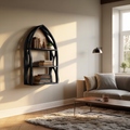 Modern Arch Wooden Wall Shelf for Bedroom Styling
