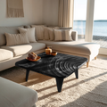 Handcrafted Wooden Live Edge Coffee Table For Entryway