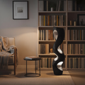 Organic Sculptural Floor Lamp For Modern Living Room