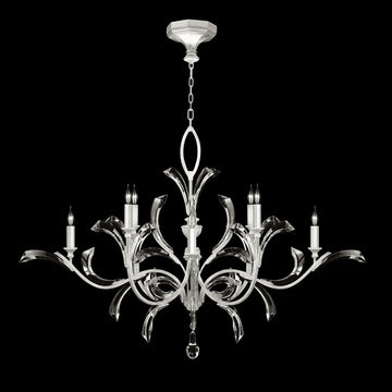 Blush Beveled Arcs 8 - Light Chandelier - casivra