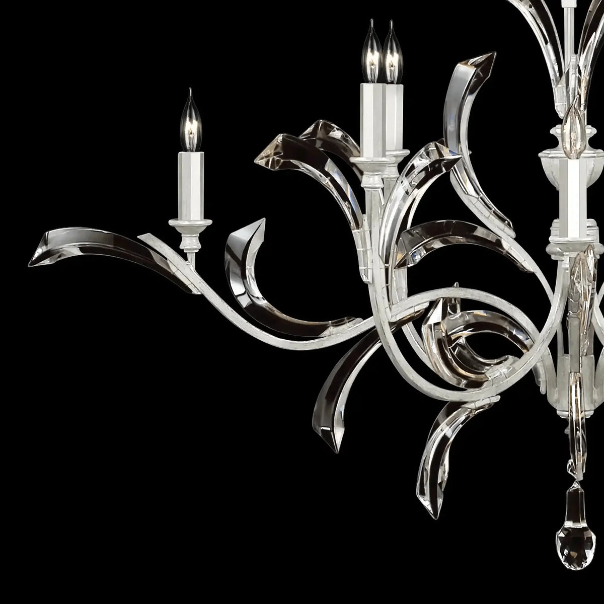 Blush Beveled Arcs 8 - Light Chandelier - casivra