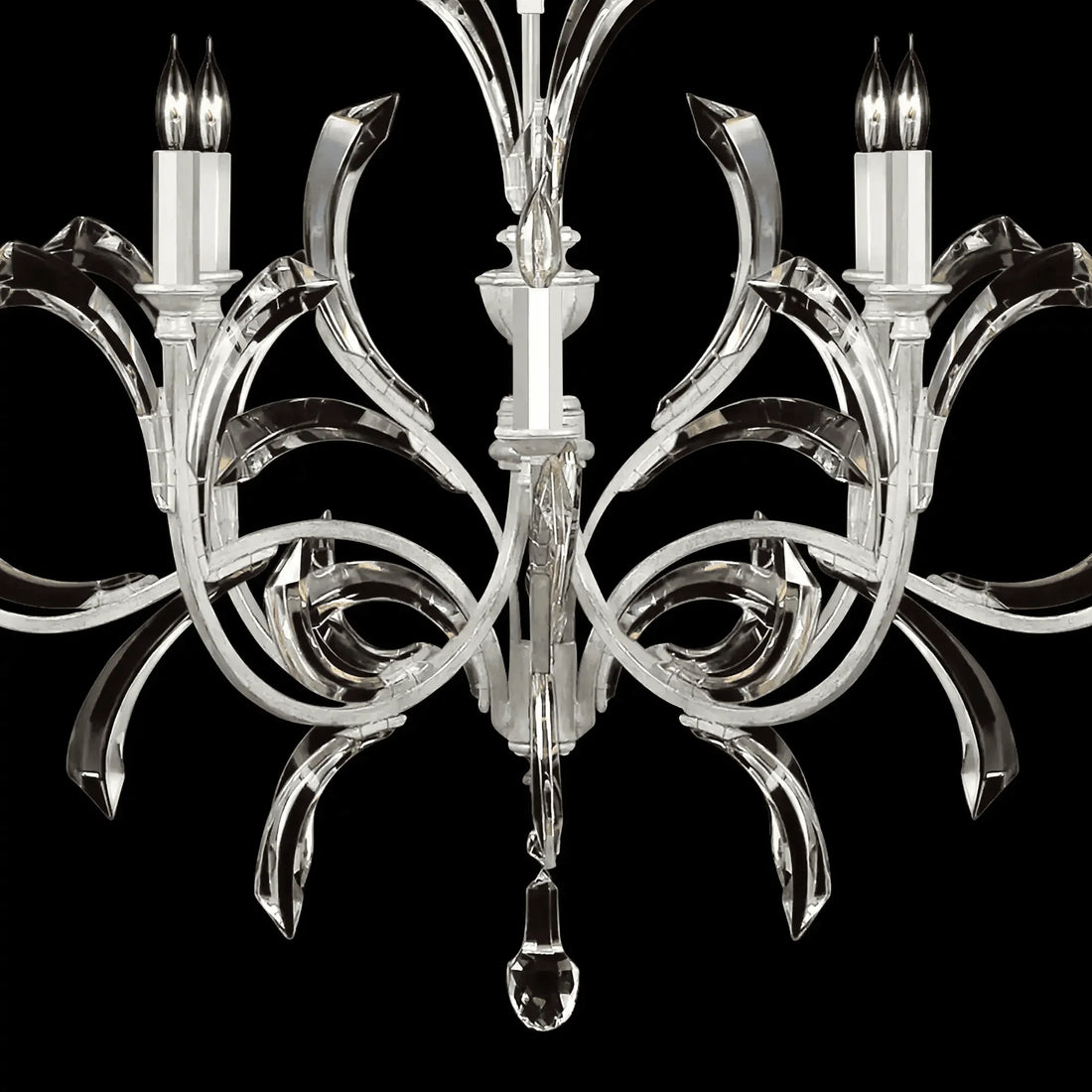 Blush Beveled Arcs 8 - Light Chandelier - casivra