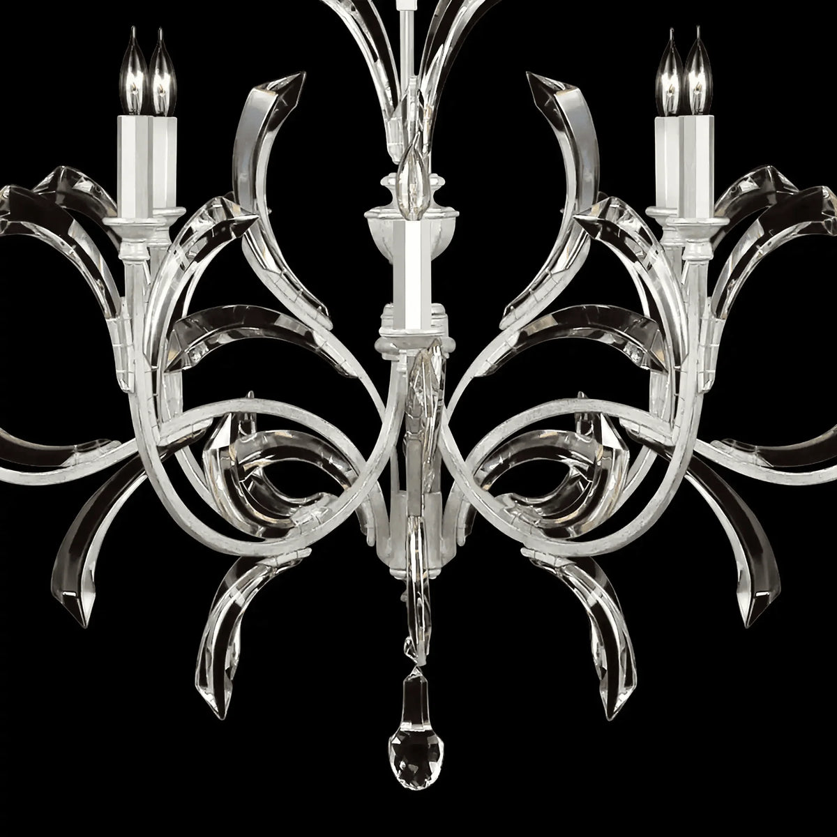 Blush Beveled Arcs 8 - Light Chandelier - casivra