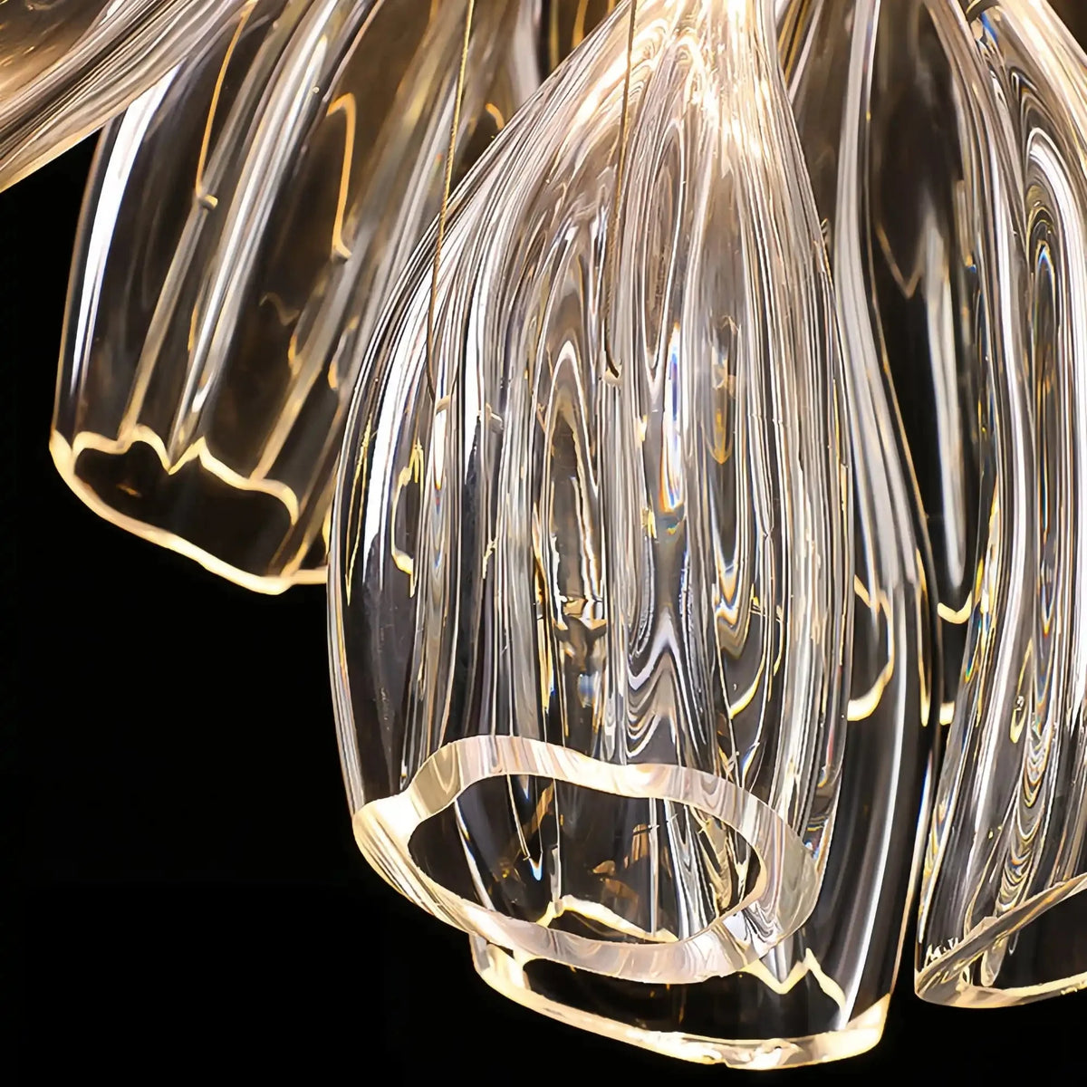 Blush Lighting Flower Glass Foyer Chandelier-casivra-casivra