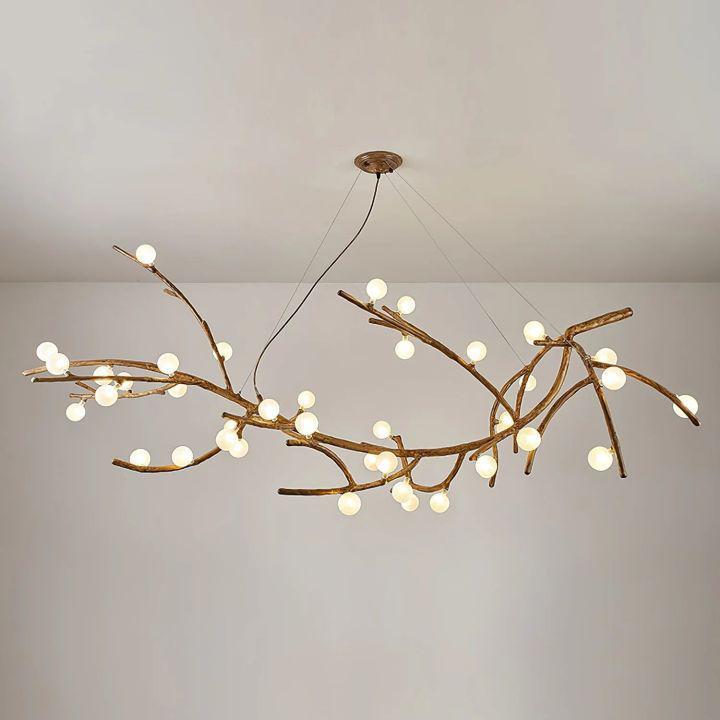 Boho Tree Branch Modern Chandelier - 10 heads Size: Dia 31.4″(80cm) x H 12.5″(32cm)casivra