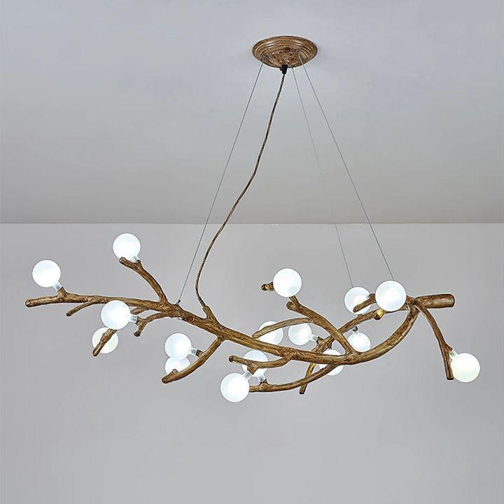 Boho Tree Branch Modern Chandelier - 10 heads Size: Dia 31.4″(80cm) x H 12.5″(32cm)casivra
