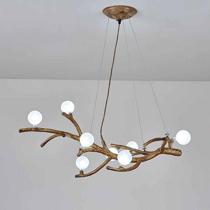 Boho Tree Branch Modern Chandelier - 10 heads Size: Dia 31.4″(80cm) x H 12.5″(32cm)casivra