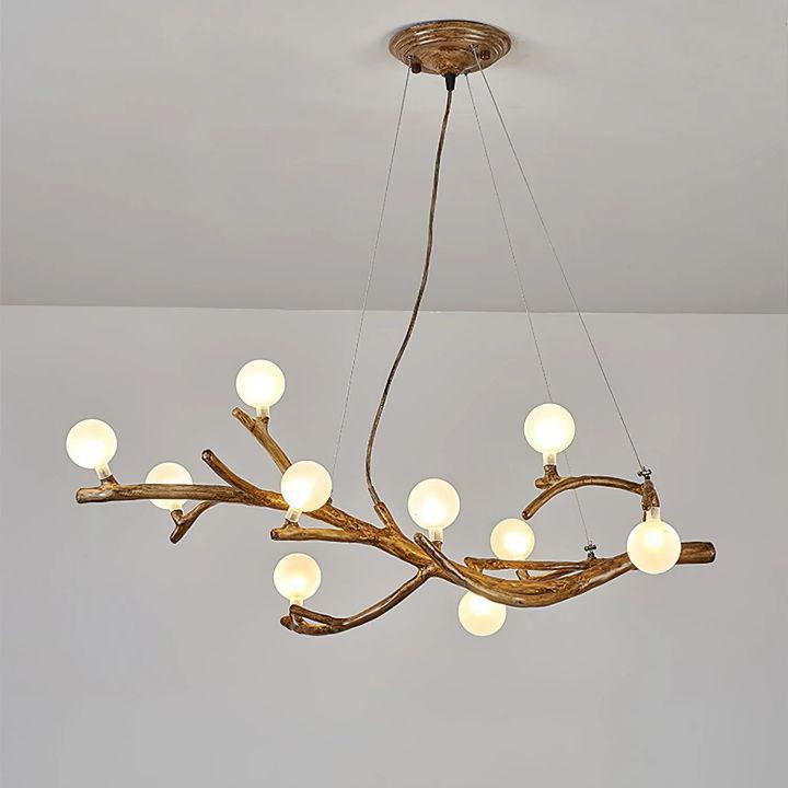 Boho Tree Branch Modern Chandelier - 10 heads Size: Dia 31.4″(80cm) x H 12.5″(32cm)casivra