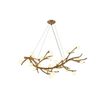 Boho Tree Branch Modern Chandelier - 10 heads Size: Dia 31.4″(80cm) x H 12.5″(32cm)casivra