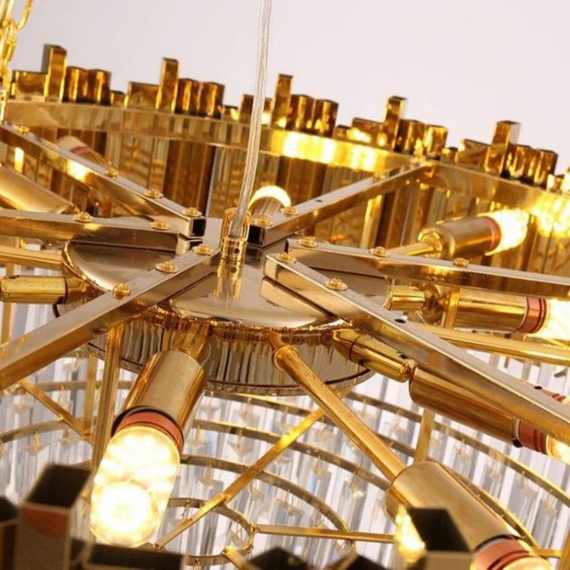Bourbons Flush Mount Chandelier - 23.6"Dcasivra
