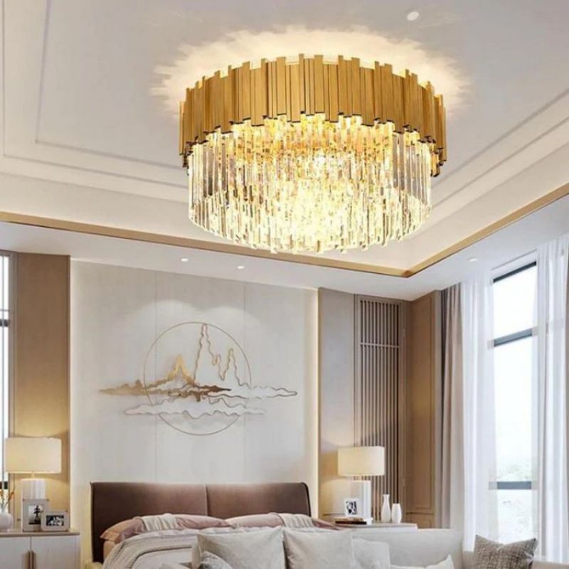 Bourbons Flush Mount Chandelier - 23.6"Dcasivra