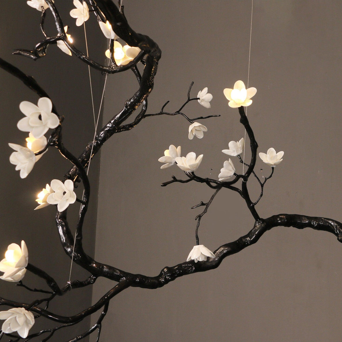 Branch Flower Chandelier - L 66.9″ x W 55.1″ x H 54.3″ / L 170cm x W 140cm x H 138cmBrass stained blackcasivra