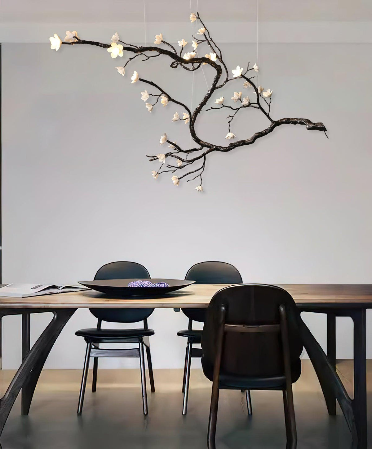 Branch Flower Chandelier - L 66.9″ x W 55.1″ x H 54.3″ / L 170cm x W 140cm x H 138cmBrass stained blackcasivra