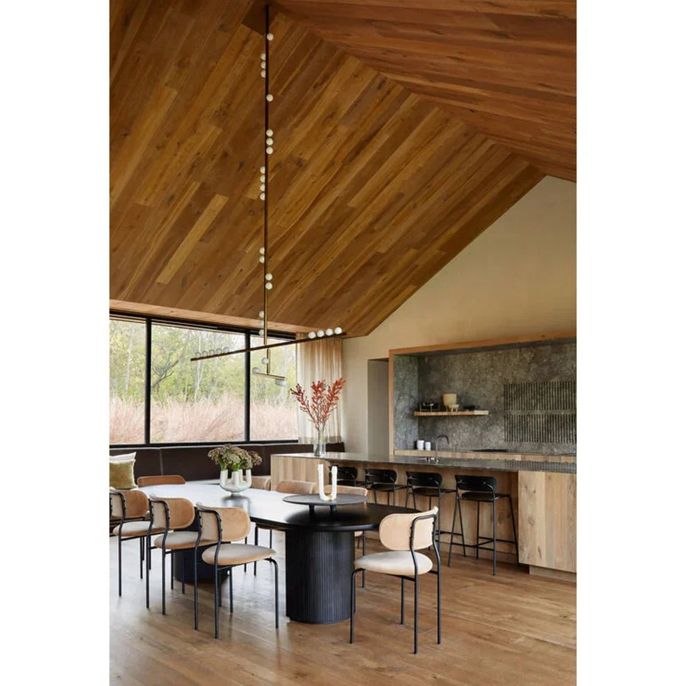 Brass Drop System Chandelier - 76 heads L 220cm x W 180cm x H 400cm / L 86.6" x W 70.9" x H 157.5"Blackcasivra