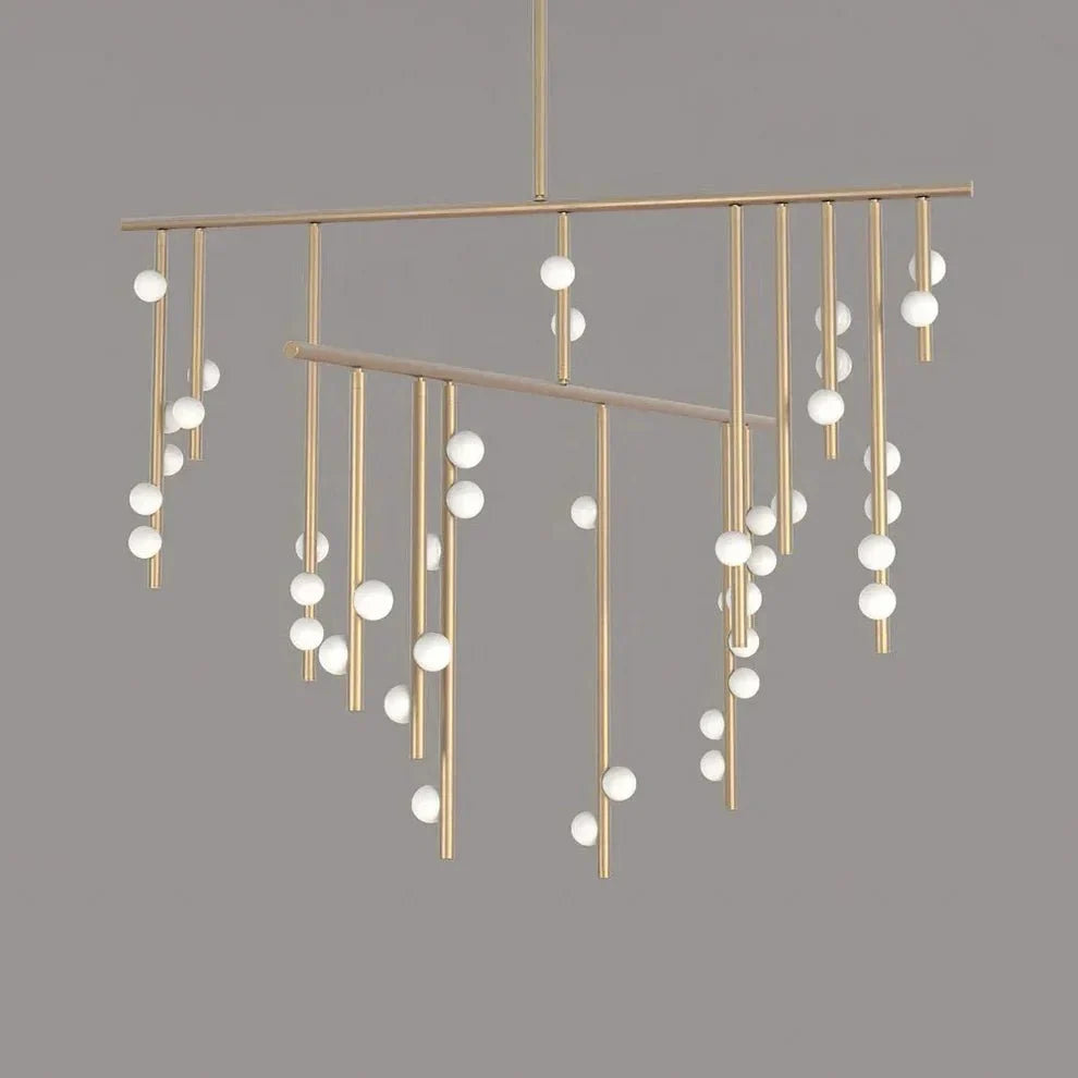Brass Drop System Chandelier - 42 heads L 120cm x W 110cm x H 98.5cm / L 47.2" x W 43.3" x H 38.8"Brasscasivra
