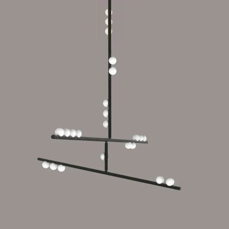 Brass Drop System Chandelier - 24 heads L 152cm x W 76cm x H 38cm / L 59.8" x W 29.9" x H 15"Blackcasivra