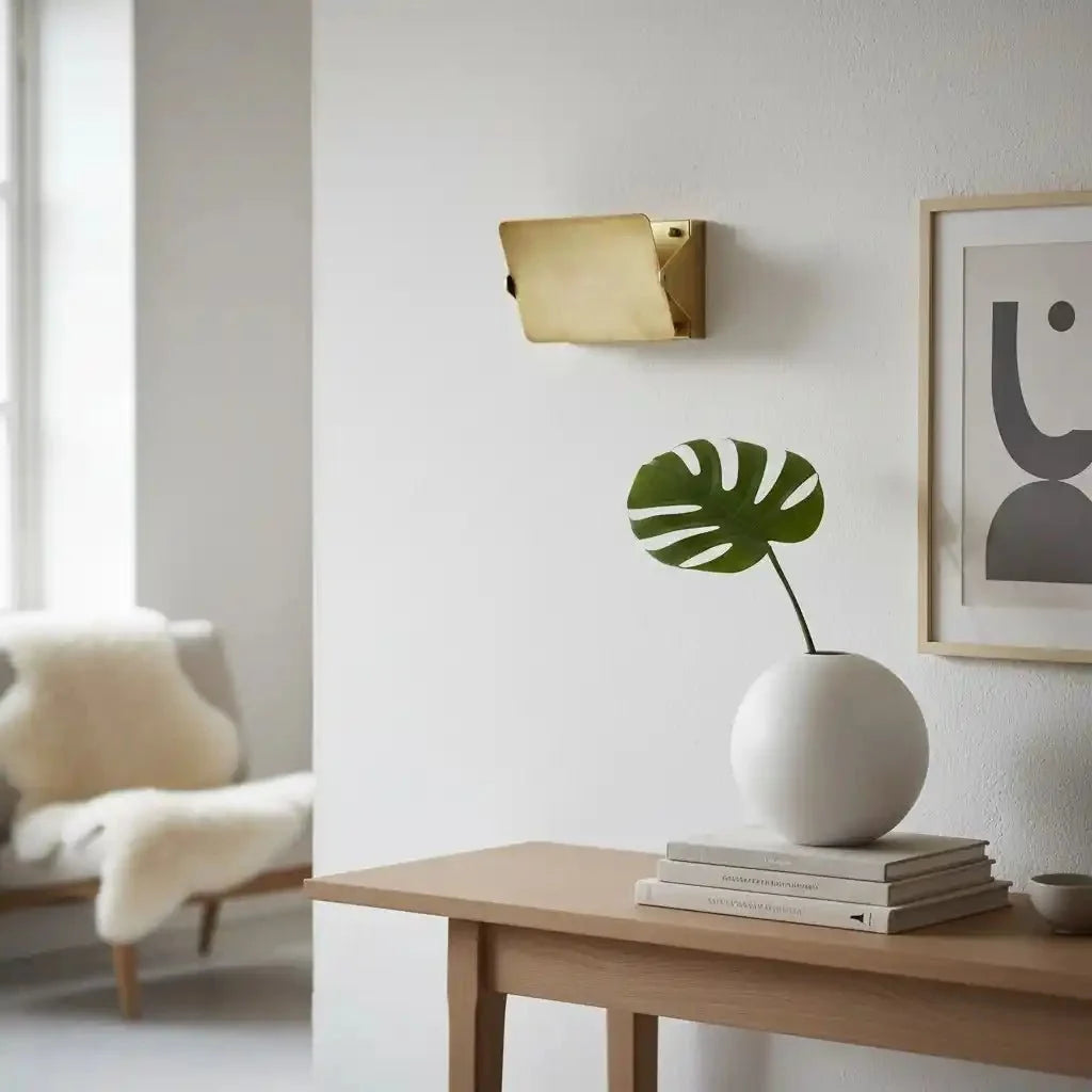 Brass Sconce with Flip Front - casivra