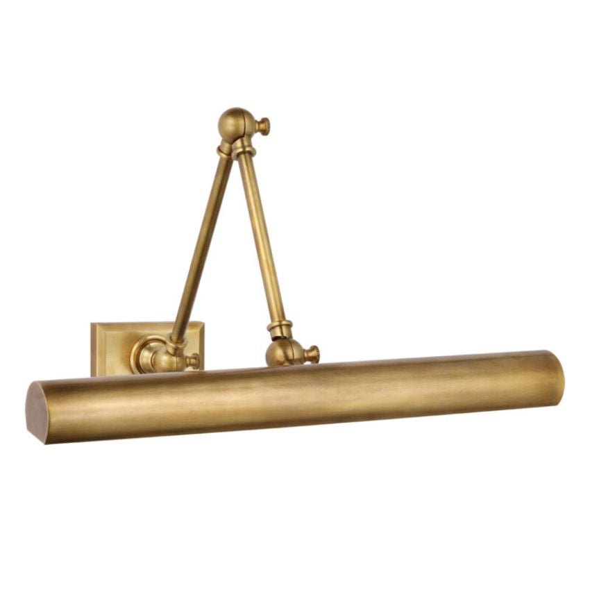 Brenndan Double Plug-In Hardwired Picture Light - Antique Brass18″ Wcasivra