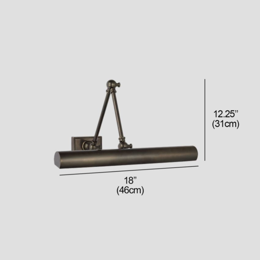 Brenndan Double Plug-In Hardwired Picture Light - Polished Nickel18″ Wcasivra