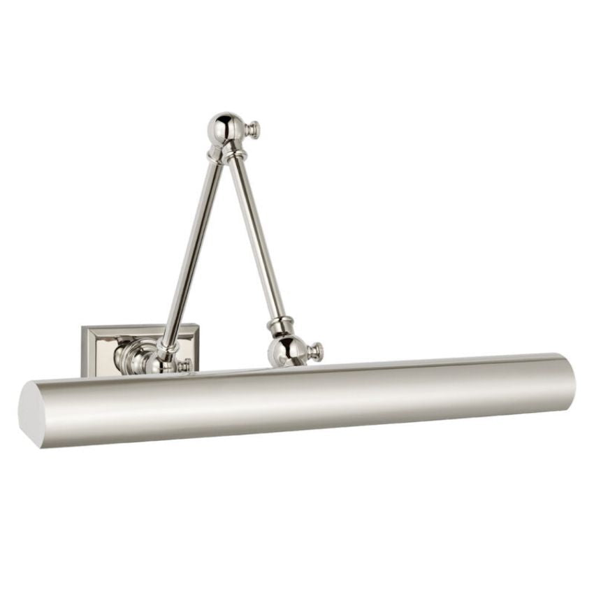 Brenndan Double Plug-In Hardwired Picture Light - Polished Nickel18″ Wcasivra