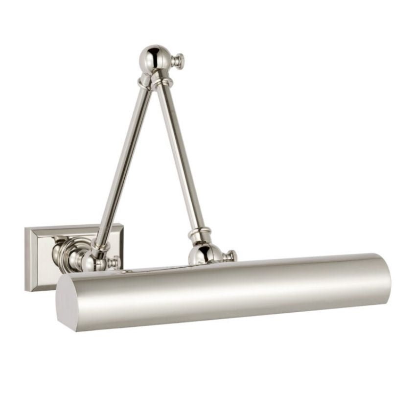 Brenndan Double Plug-In Hardwired Picture Light - Polished Nickel12″ Wcasivra