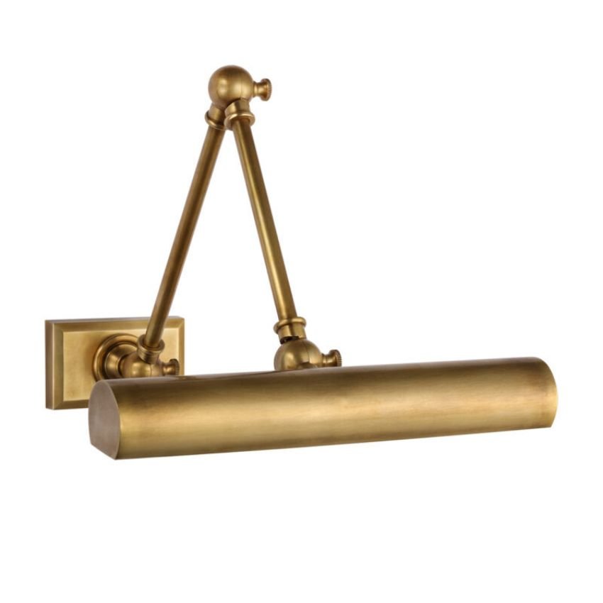 Brenndan Double Plug-In Hardwired Picture Light - Antique Brass12″ Wcasivra