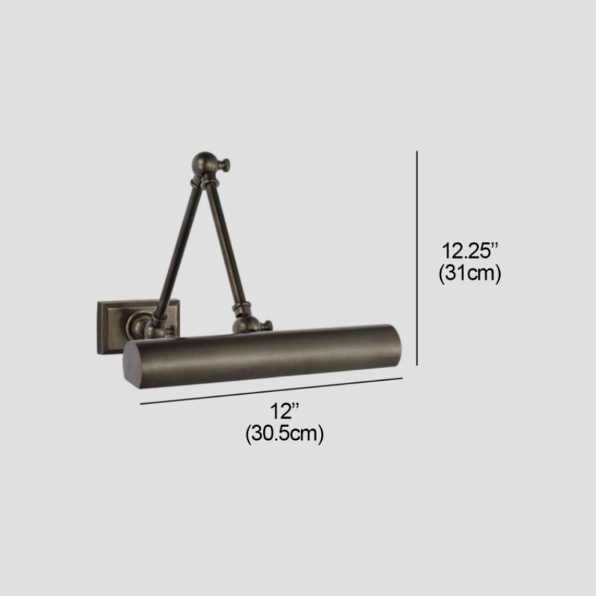 Brenndan Double Plug-In Hardwired Picture Light - Polished Nickel18″ Wcasivra