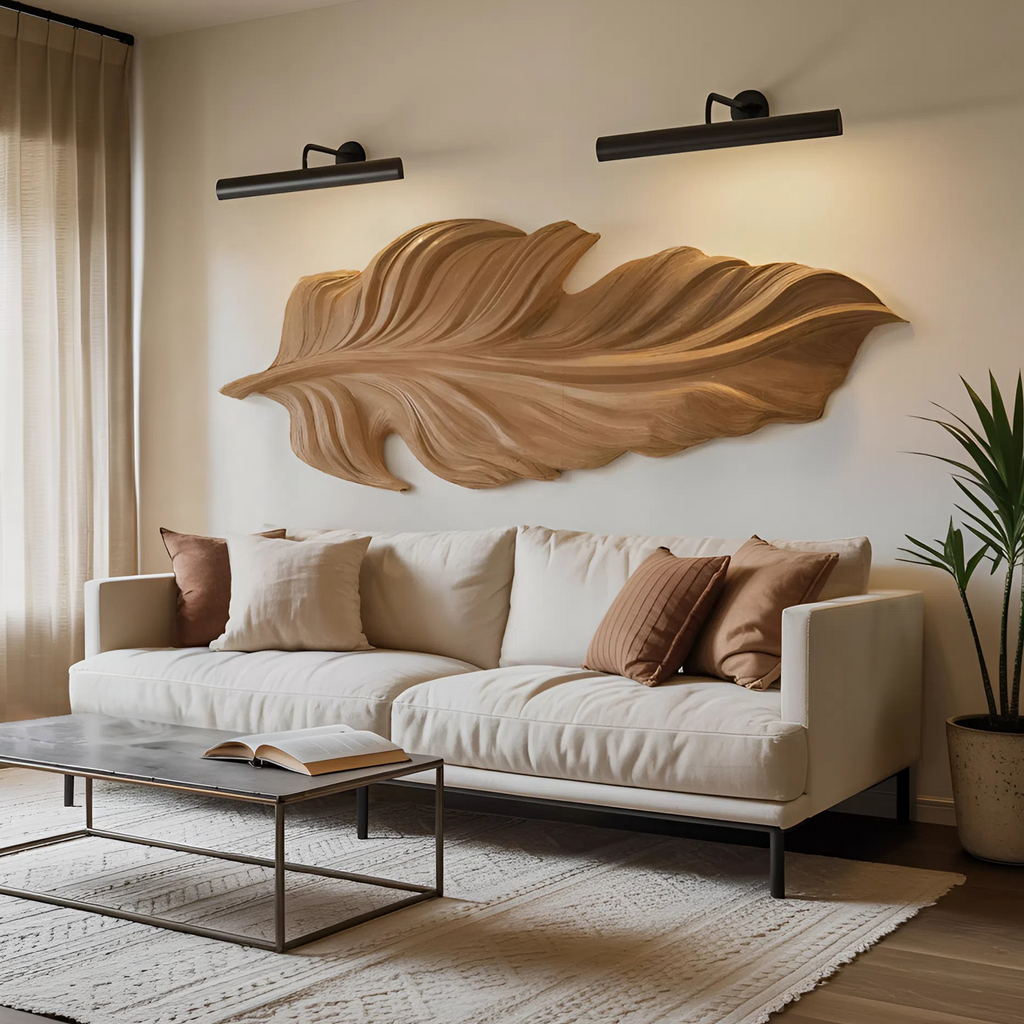 Organic Sculpture Leaf Wall Art For Living Room Or Bedroom