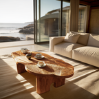 Handcrafted Modern Irregular Coffee Table For Living Room Decor