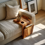 Handcrafted Live Edge Armrest For Furniture Decor