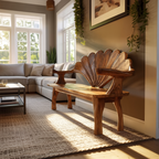 Live Edge Wooden Bench For Entryway Interior Styling