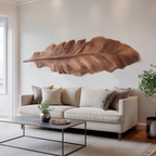 Handcrafted Feather Wall Sculpture For Living Room Decor