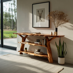 Handcrafted Live Edge Entryway Table For Modern Bedroom Home Design