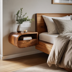 Minimalist Floating Nightstand With Storage For Bedroom
