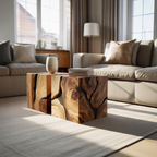 Handcrafted Wooden Square Coffee Table For Furniture Decor