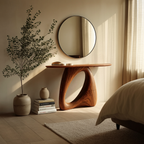 Mid Century Live Edge Console Table Organic Modern For Living Room Decor