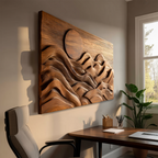 Rustic Mountain Sunrise Wall Decor For Home Interiors