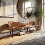 Rustic Wooden Entryway Bench For Hallway And Foyer