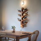 Modern Sculptural Tree Branch Wine Bottle Holder For Kitchen Decor