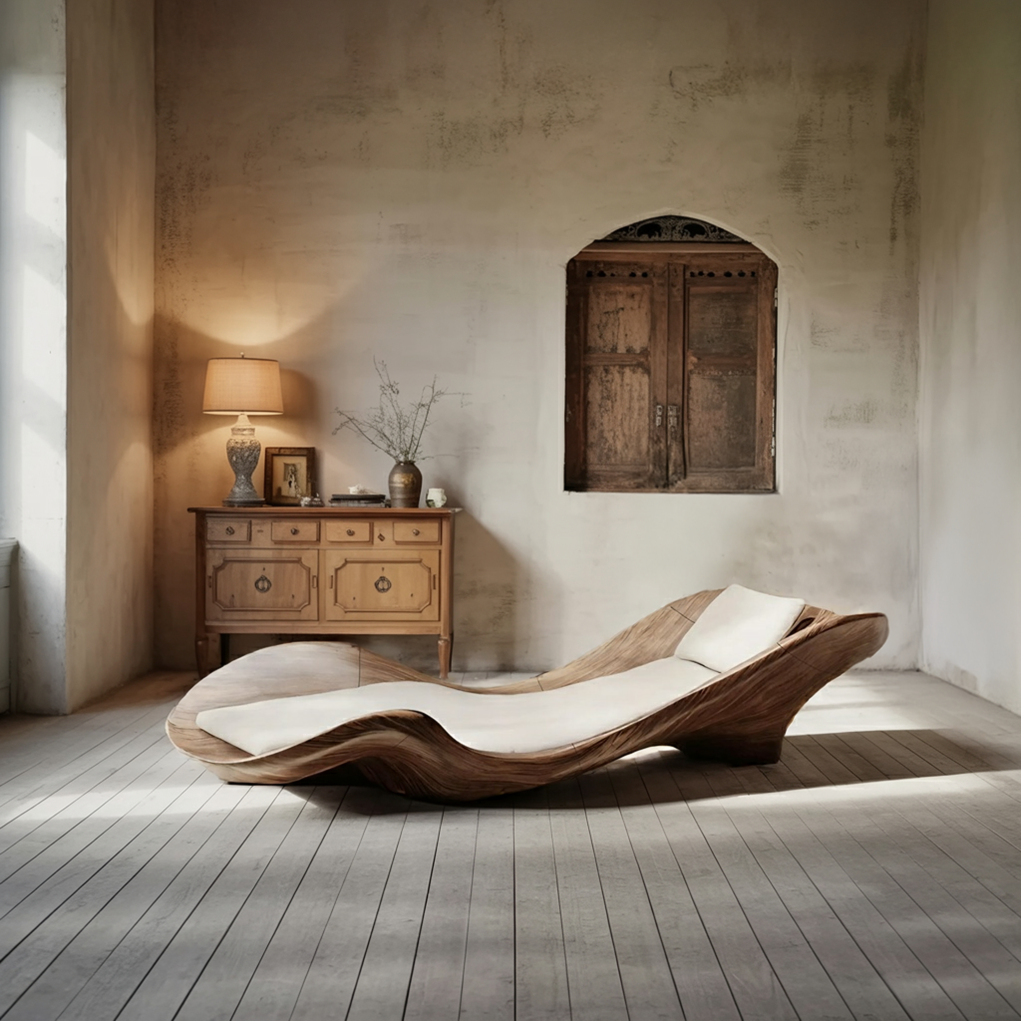 Farmhouse Wooden Daybed For Vintage Bedroom Furniture Decor