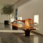 Natural Rustic Wood Entryway Bench For Home Hallway