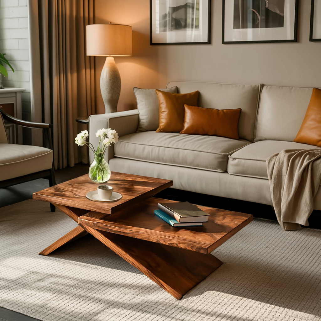 Rustic Coffee Table With Stylish Look For Living