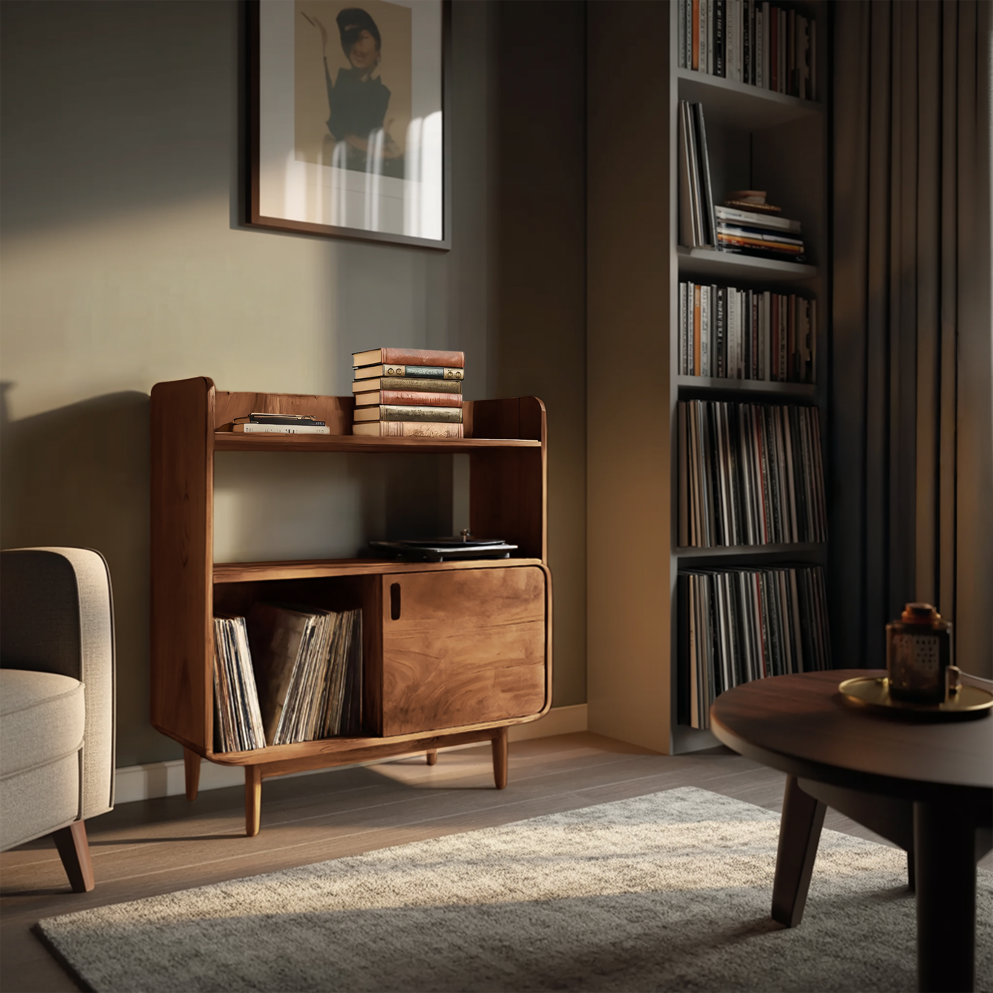 Elegant Turntable Cabinet For Music Lovers
