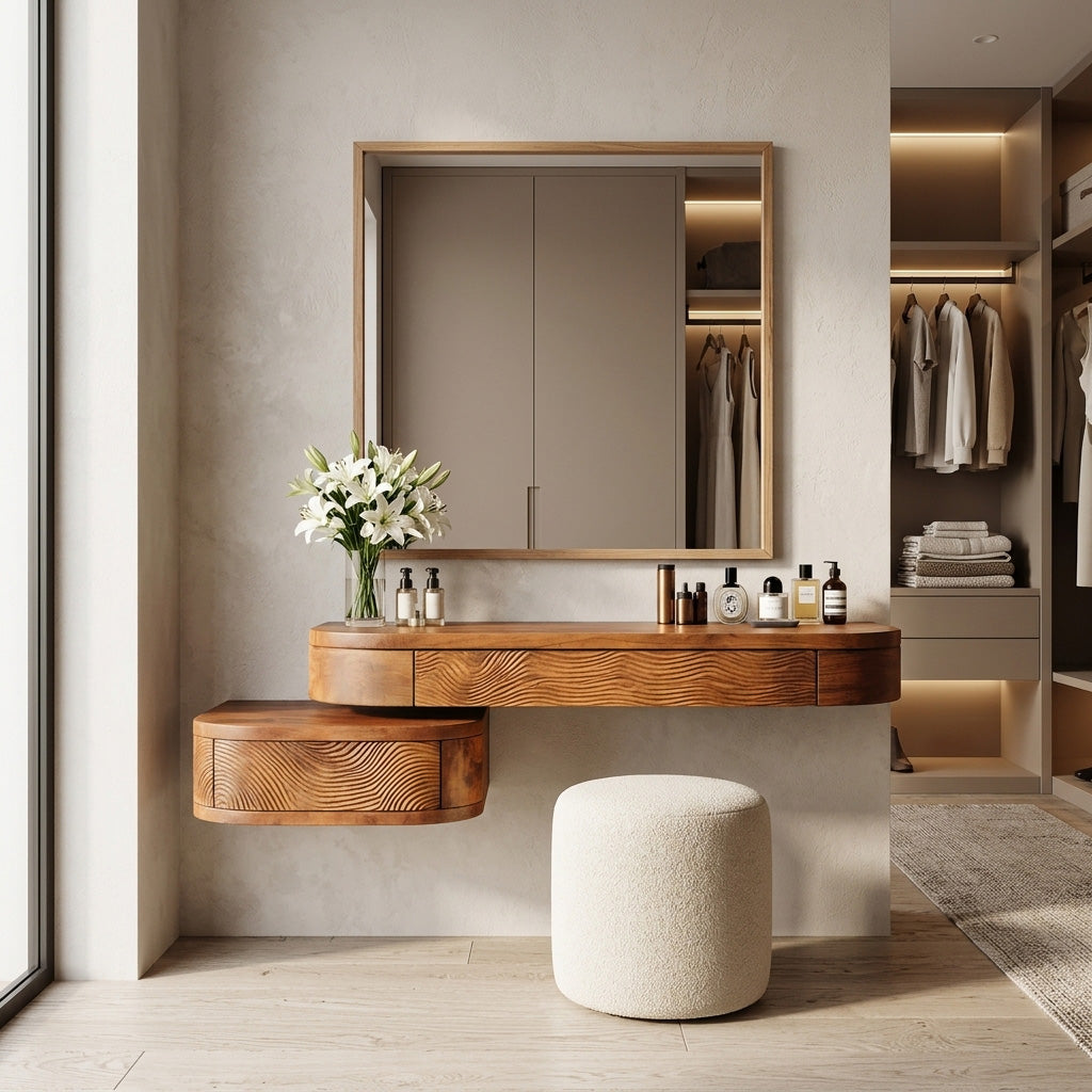 Modern Floating Vanity Table For Bedroom