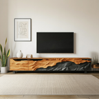 Mid Century TV Console For Modern Living Room