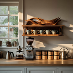Handcrafted Kitchen Wall Shelf For Functional Decor
