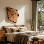 Modern Sculptural Wall Clock For Living Room
