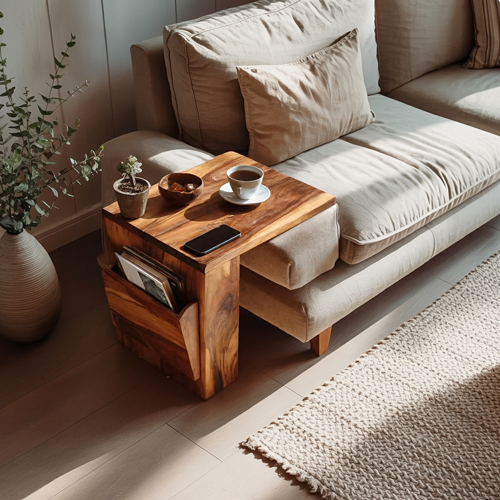 Farmhouse Modern Wooden Armrest For Furniture Design